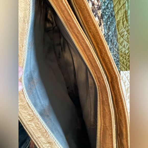 Vintage Ruth Saltz 60s leather clutch Faux Ostrich - Picture 4 of 8